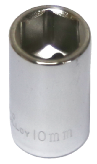 10mm x 1/4"Drive Sockets (Metric Sizes 6 & 12 Point) T&E Tools 52210