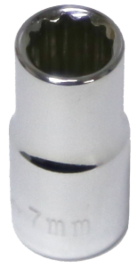 7mm x 1/4"Drive 12 Point Socket T&E Tools 52307