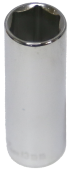 13mm x 1/4"Drive 6 Point Deep Socket T&E Tools 52413