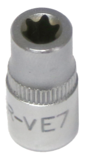 E7 1/4"Drive E-Series Female Torx Socket Standard Length T&E Tools 52607