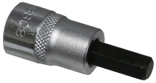 9mm Metric In-Hex Sockets 3/8" Drive x 50mm Length T&E Tools 53809