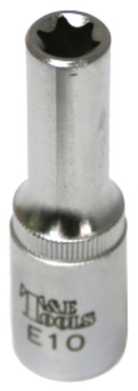 E10 x 3/8"Dr. Female Torx Socket 65mm Long T&E Tools 53910