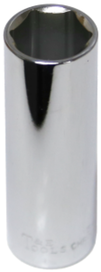 19mm x 1/2" Drive Deep Socket (6 Point) T&E Tools 54419