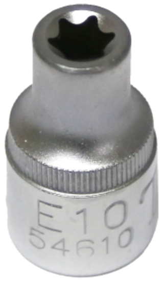 E10 1/2" Drive E-Series Female Torx Sockets (Standard Length) T&E Tools 54610
