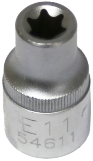 E11 1/2" Drive E-Series Female Torx Sockets (Standard Length) T&E Tools 54611