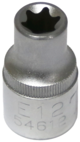 E12 1/2" Drive E-Series Female Torx Sockets (Standard Length) T&E Tools 54612
