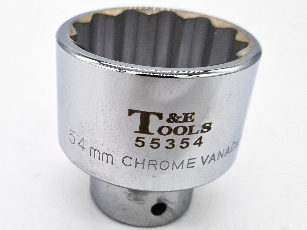 Socket 54mm x 12 Point 3/4" Drive T&E Tools 55354