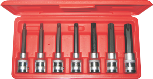 7 Piece 1/2" Drive Tamper-Torx Sockets T&E Tools 5803