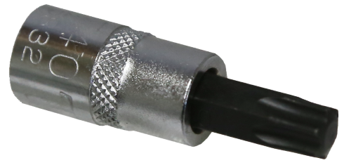 T40 Torx-r Socket 1/4"Drive x 38mm Length T&E Tools 5832