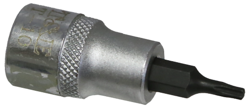 T10 Torx-r Socket 3/8" Drive x 50mm Length T&E Tools 5834