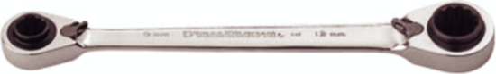 180mm Quad-Box Double Ring Ratchet Wrench T&E Tools 59309
