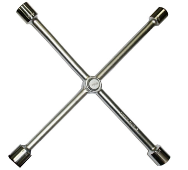 4 Way Foldable Wheel Wrench (14") T&E Tools 6033