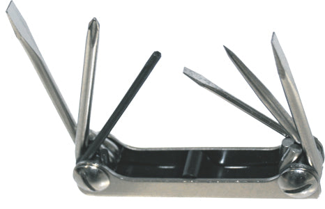 Fold-Up Screwdriver Set T&E Tools 6261