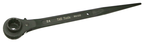 12 Point Double Sided Reversible Podger Ratchet Wrench (22 x 24mm) T&E Tools 64122