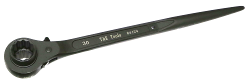 12 Point Double Sided Reversible Podger Ratchet Wrench (24 x 30mm) T&E Tools 64124