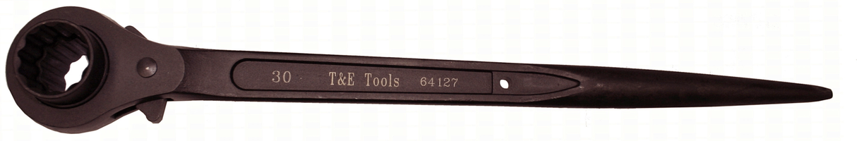 12 Point Double Sided Reversible Podger Ratchet Wrench (27 x 30mm) T&E Tools 64127