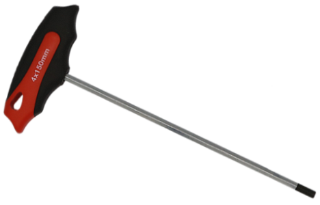 4mm Metric T-Handle Hex-Key T&E Tools 6540