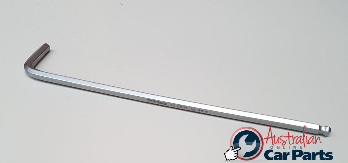 4mm Long Arm Ball-End Hex-Key T&E Tools 6834