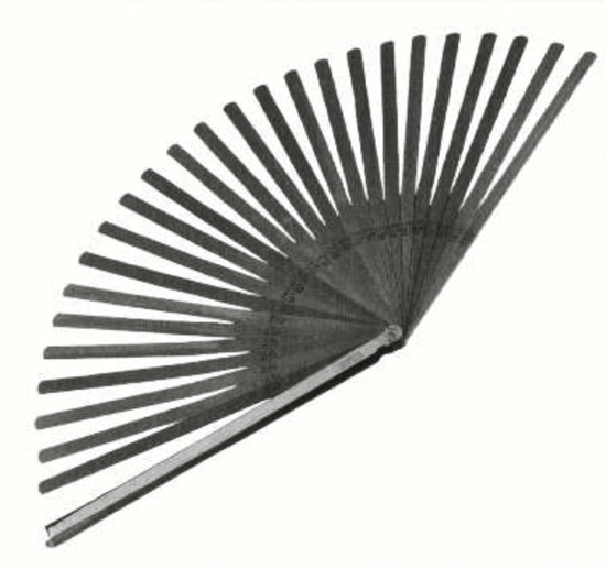 Extra Long Feeler Gauge 24 Blade T&E Tools 7012