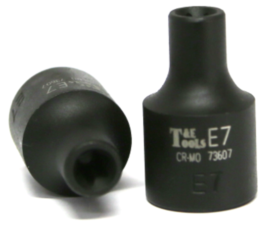 E7 3/8" Drive E-Series Torx-r Impact Socket 28mm Long T&E Tools 73607