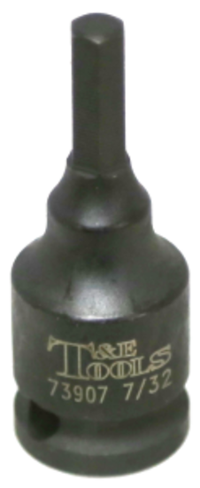 7/32" In-Hex Impact Socket T&E Tools 73907