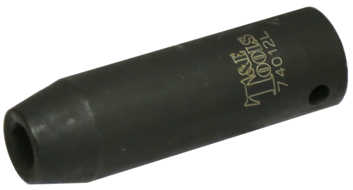 3/8" x 1/2" Drive Deep Impact Socket (6 Point) T&E Tools 74012L
