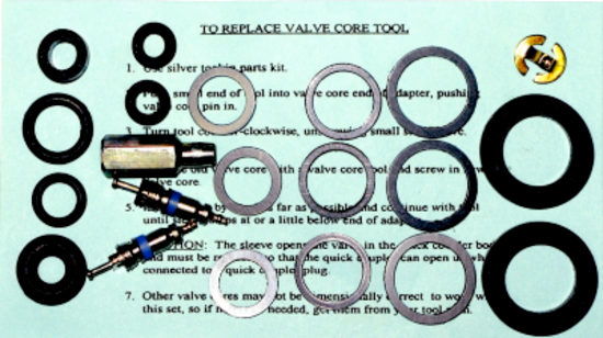 O-Rings, Washers & Valves Repair Kit T&E Tools 74437