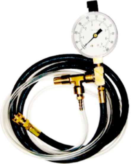 3.1/2" 100psi Gauge & 16" Hose Assembly T&E Tools 74441