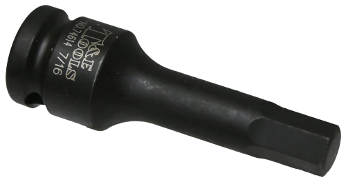 7/16" SAE In-Hex Impact Socket 3/8" Drive x 78mm Length T&E Tools 74614