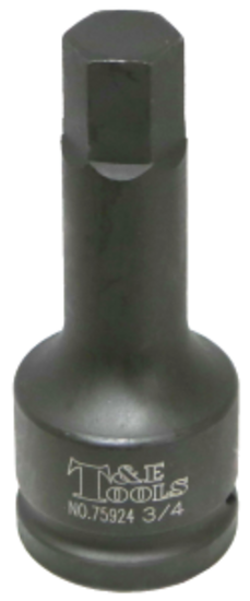 3/4" x 3/4" Drive SAE In-Hex Impact Socket T&E Tools 75924