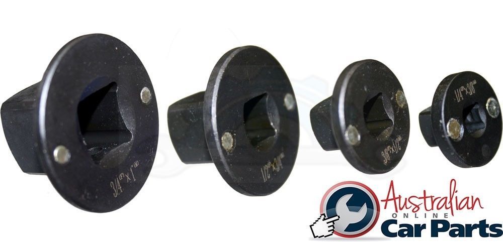 4 Piece Reducing Socket Adaptor Set 1/4" - 1" T&E Tools 76346