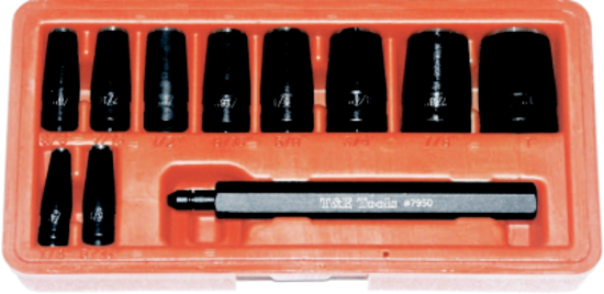 11 Piece Hollow Punch Set T&E Tools 7950