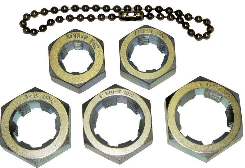 5 Piece UNC Large Rethreader Dies T&E Tools 8016