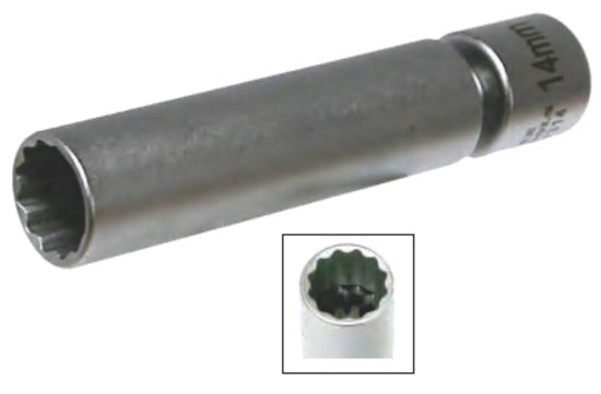 14mm x 3/8"Dr. Ball Type Spark Plug Socket T&E Tools 807314A