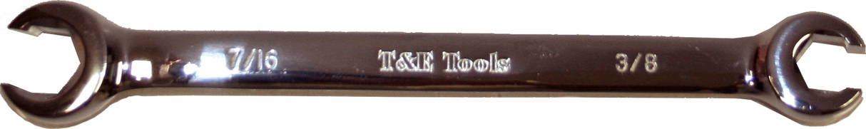 6 Point Flare Nut Wrench (3/8" x 7/16") T&E Tools 81214