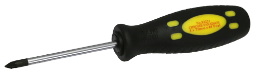 Pozidriv Round Shank Screwdriver (#1 x 75mm) T&E Tools 82221