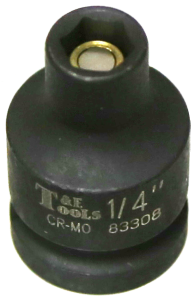 1/4" x 3/8" Drive Magnetic Impact SAE Socket T&E Tools 83308