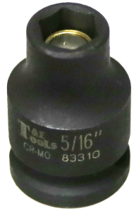 5/16" x 3/8" Drive Magnetic Impact SAE Socket T&E Tools 83310