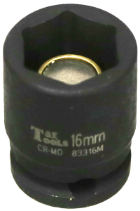 16mm x 3/8" Drive Magnetic Impact Metric Socket T&E Tools 83316M