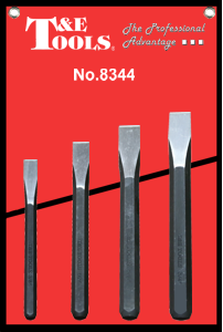 4 Piece Cold Chisel Set T&E Tools 8344