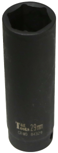 29mm x 1/2" Drive Extra Deep Impact Socket T&E Tools 84329