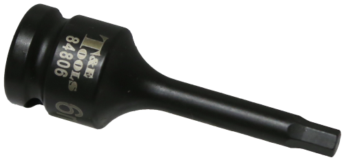 6mm Metric In-Hex Impact Socket 1/2" Drive x 78mm Length T&E Tools 84806