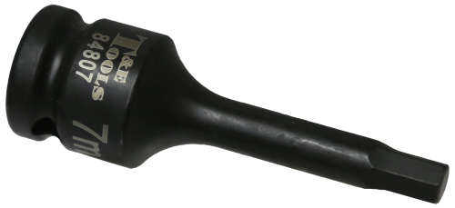 7mm Metric In-Hex Impact Socket 1/2" Drive x 78mm Length T&E Tools 84807