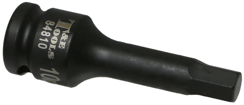 10mm Metric In-Hex Impact Socket 1/2" Drive x 78mm Length T&E Tools 84810