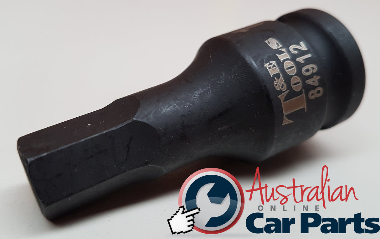 12mm Metric In-Hex Impact Socket T&E Tools 84912