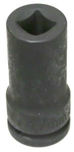 17mm x 3/4" Drive Metric Deep Recess Square Socket T&E Tools 85117