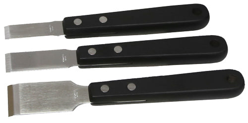 3Pc. Stainless Steel Scraper Set T&E Tools 8517