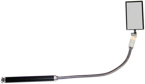 Adjustable Lighted Inspection Mirror T&E Tools 8575