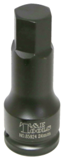 24mm x 3/4" Square In-Hex Impact Socket T&E Tools 85924