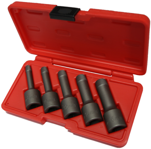 5 Piece 1/2" Drive Impact Wedge Proof Extractor Set T&E Tools 8914